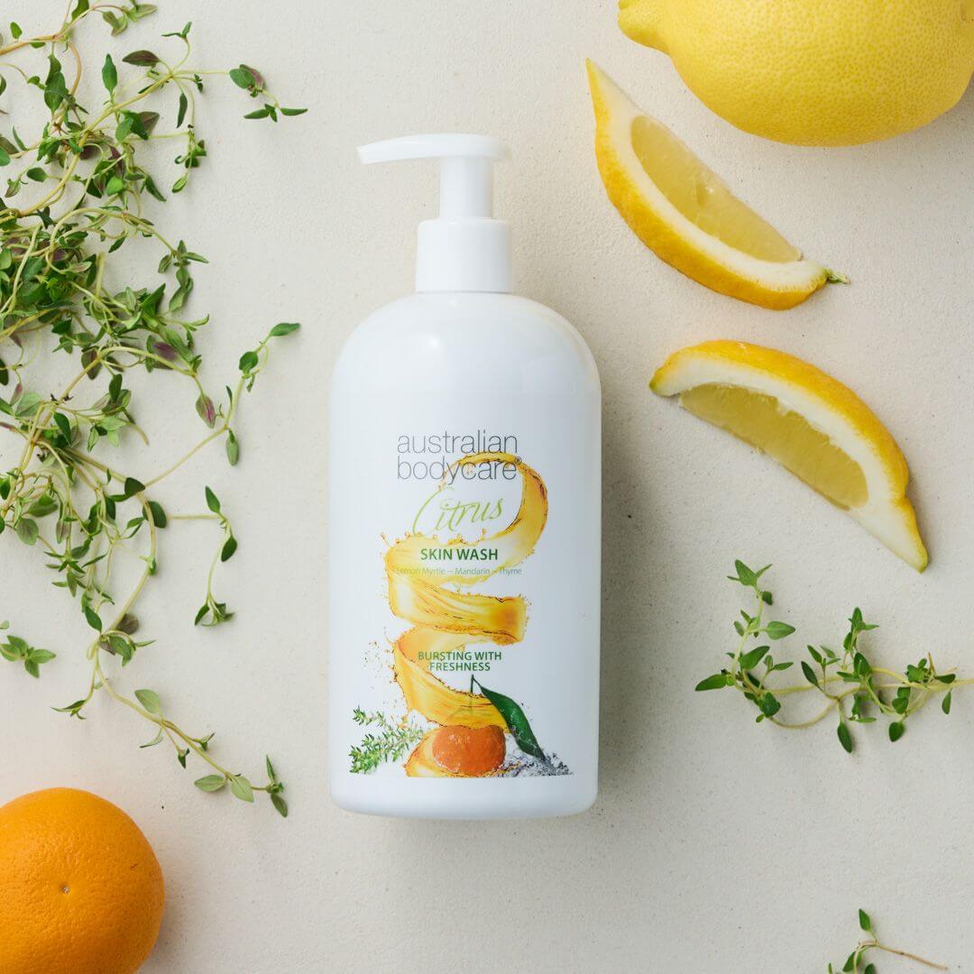 Professionelle Citrus Skin Wash — Professionelles Duschbad mit Teebaumöl und Zitrus für den täglichen Gebrauch