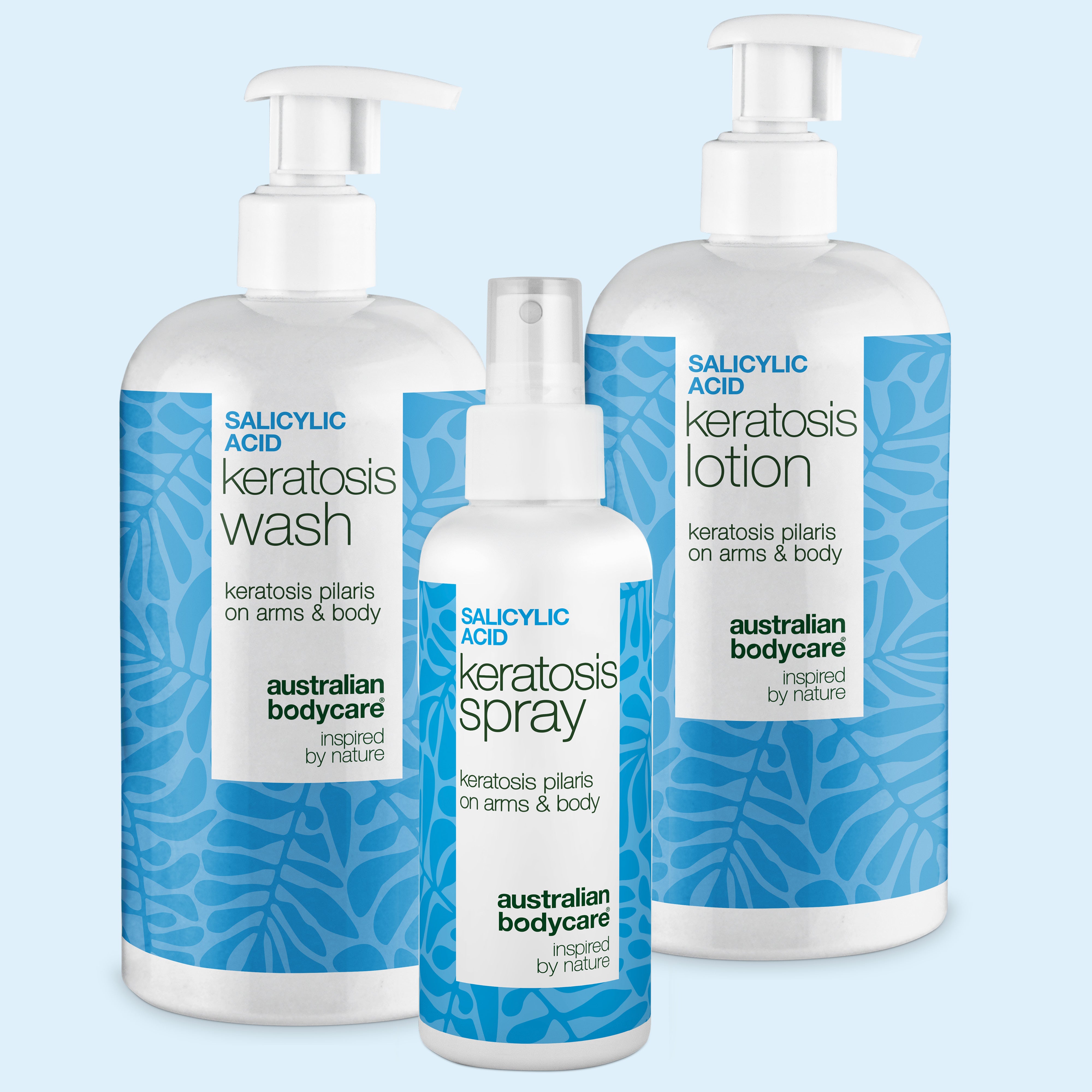 Keratosis Pilaris Behandlungsset – Duschgel, Body Lotion und Spray von Australian Bodycare