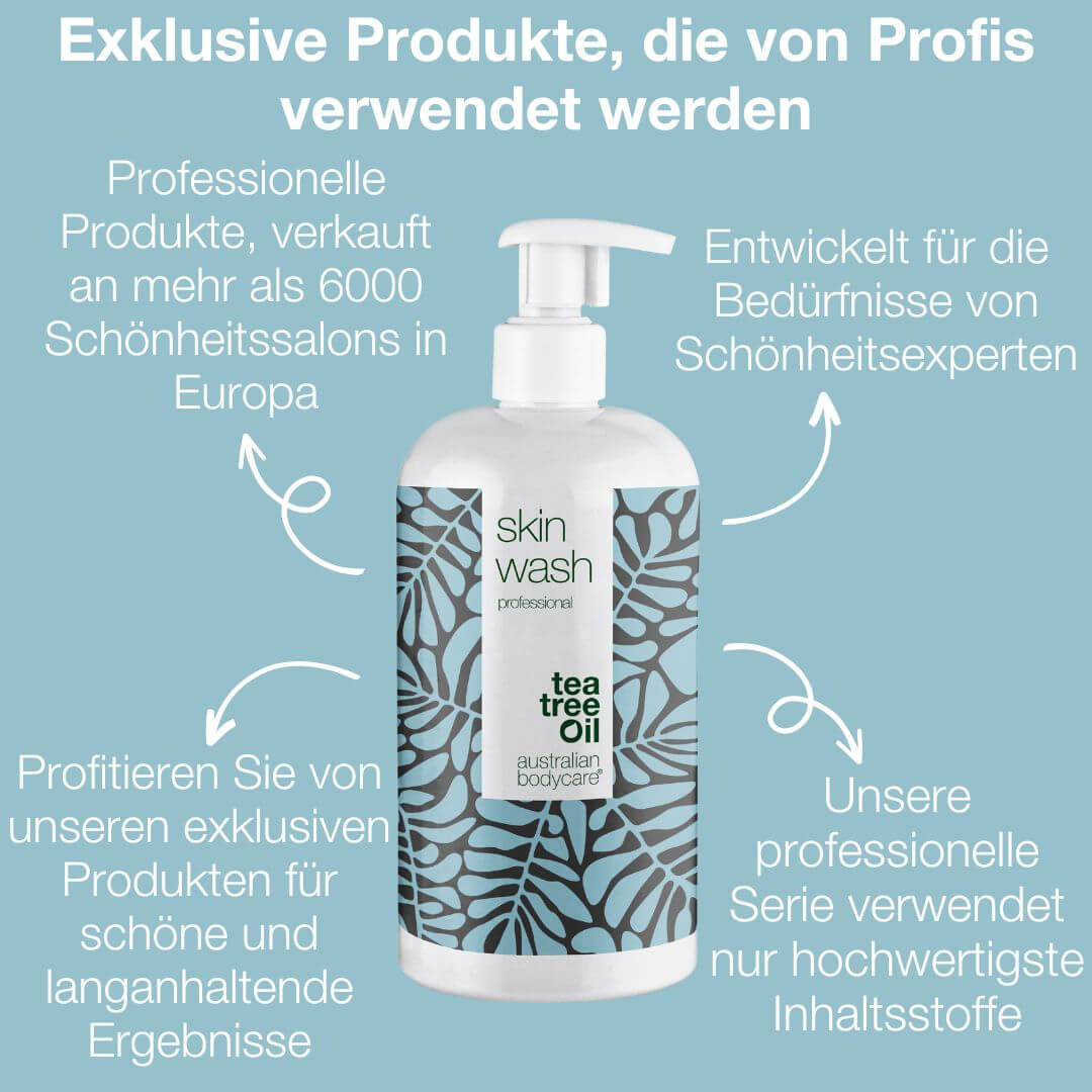 Professionelle Skin Wash - Professionelles Duschgel mit antibakteriellem Teebaumöl