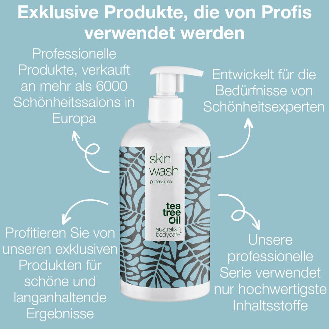 Professionelle Skin Wash — Professionelles Duschgel mit antibakteriellem Teebaumöl