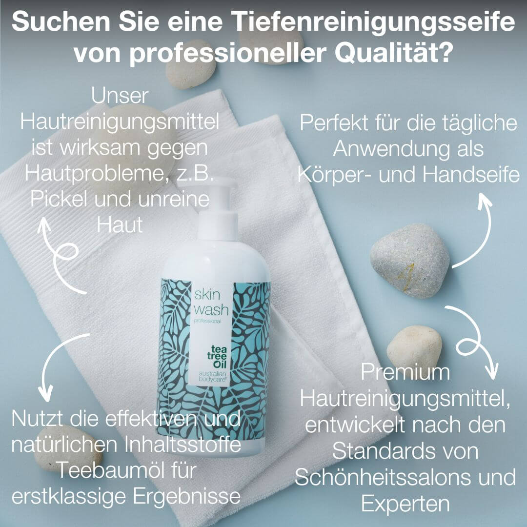 Professionelle Skin Wash — Professionelles Duschgel mit antibakteriellem Teebaumöl