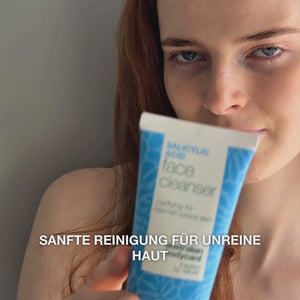 Salicylsäure-Gesichtsreinigung für fettige Haut — Salicylsäure-Cleanser/Reinigungsgel reduziert Mitesser, reguliert Talg und hinterlässt frische, reine Haut. Enthält Salicylsäure.