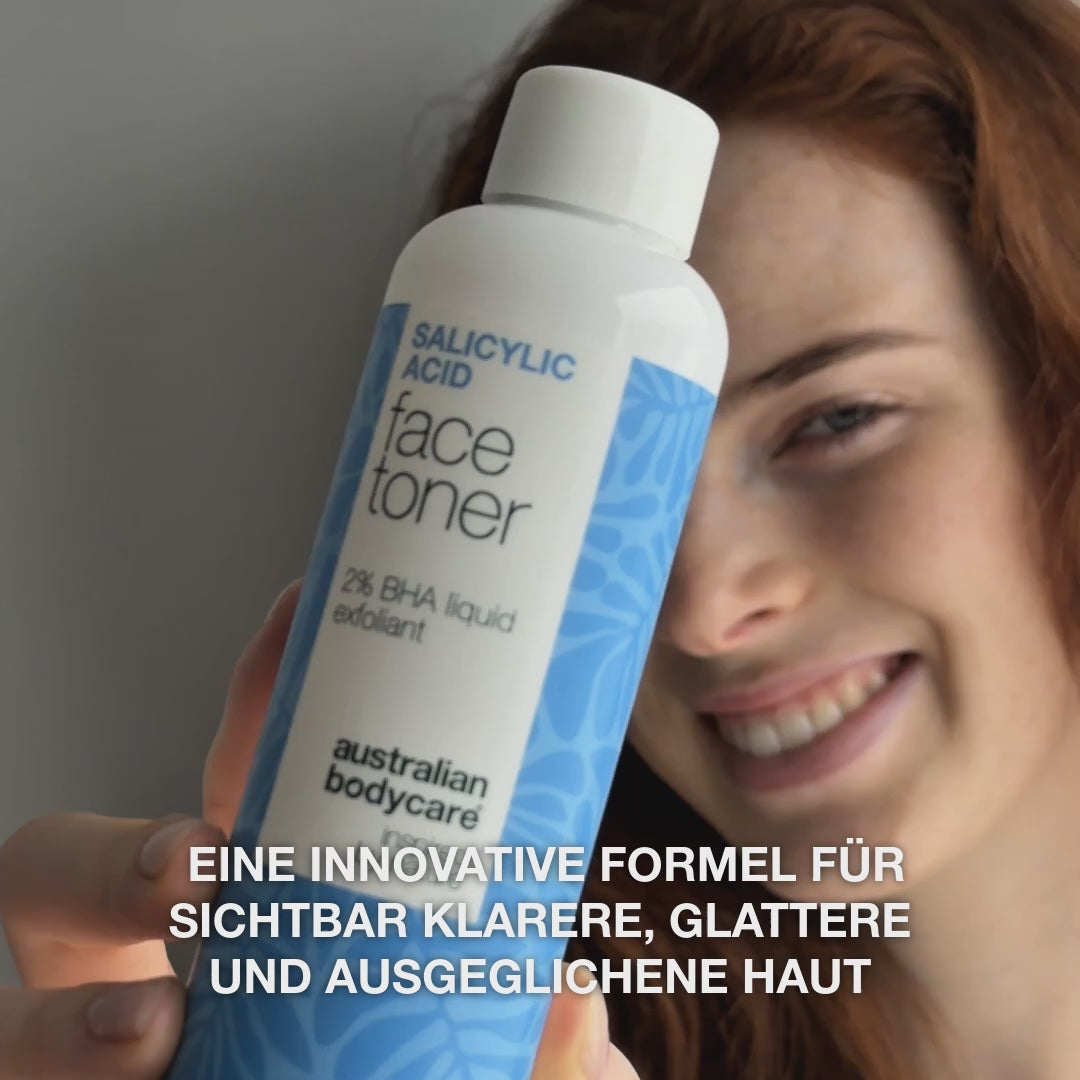 Salicylsäure-Toner gegen Pickel und große Poren — 2-in-1 Synergie: Porenreinigung & glatte Haut. AHA + BHA in einem Produkt!