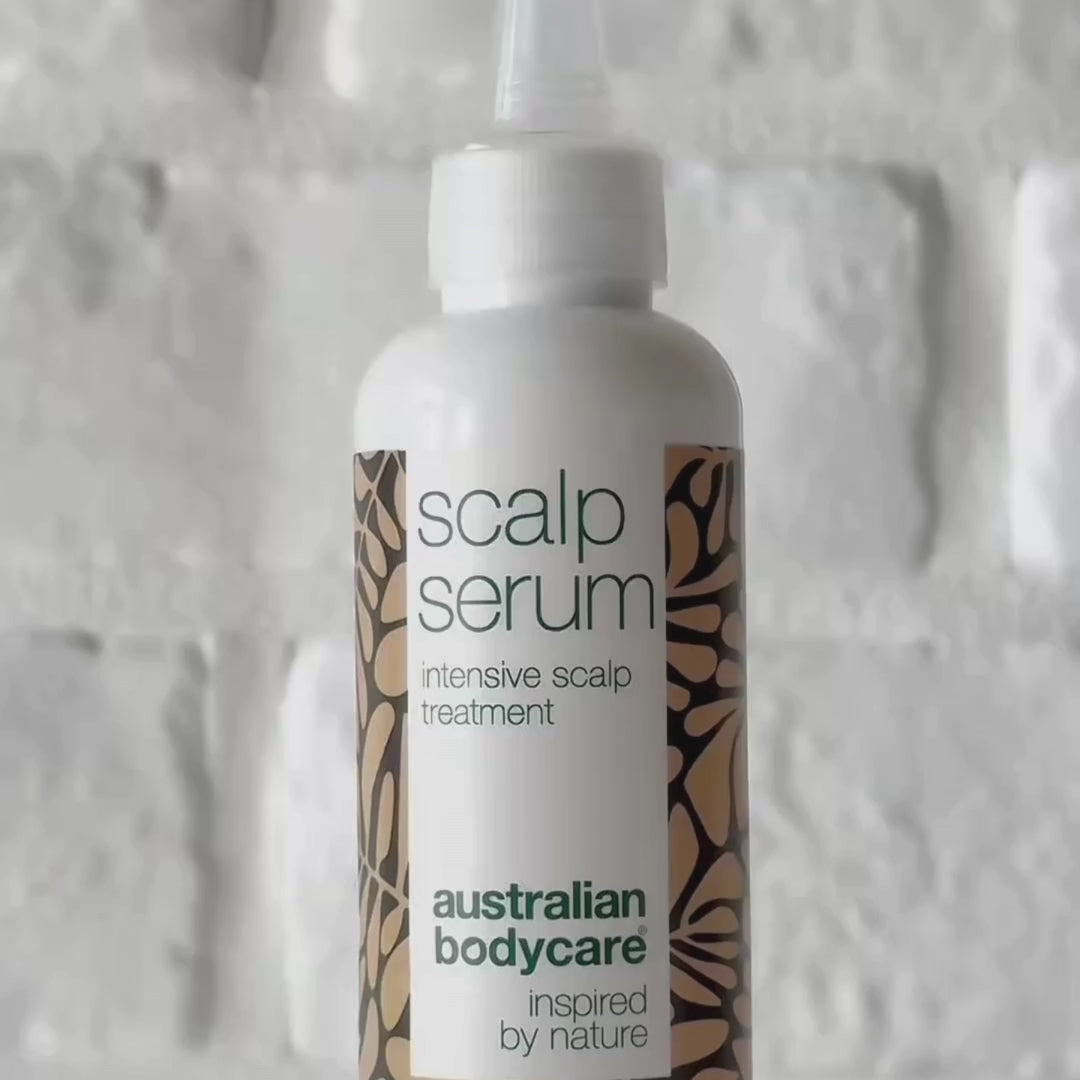 Kopfhaut-Serum gegen Schuppen und trockene Kopfhaut – beruhigt Juckreiz, fettiges Haar und Irritation – Australian Bodycare