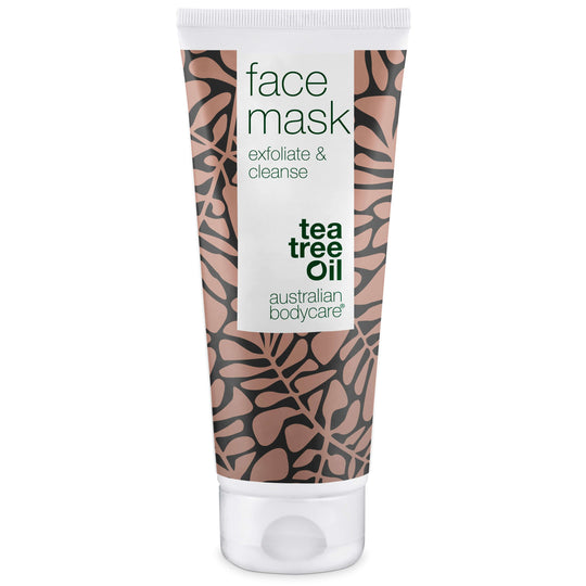 Anti Pickel Gesichtsmaske mit Teebaumöl - Für Pickel, unreine Haut & Mitesser | Gesichtspeeling für Männer & Frauen