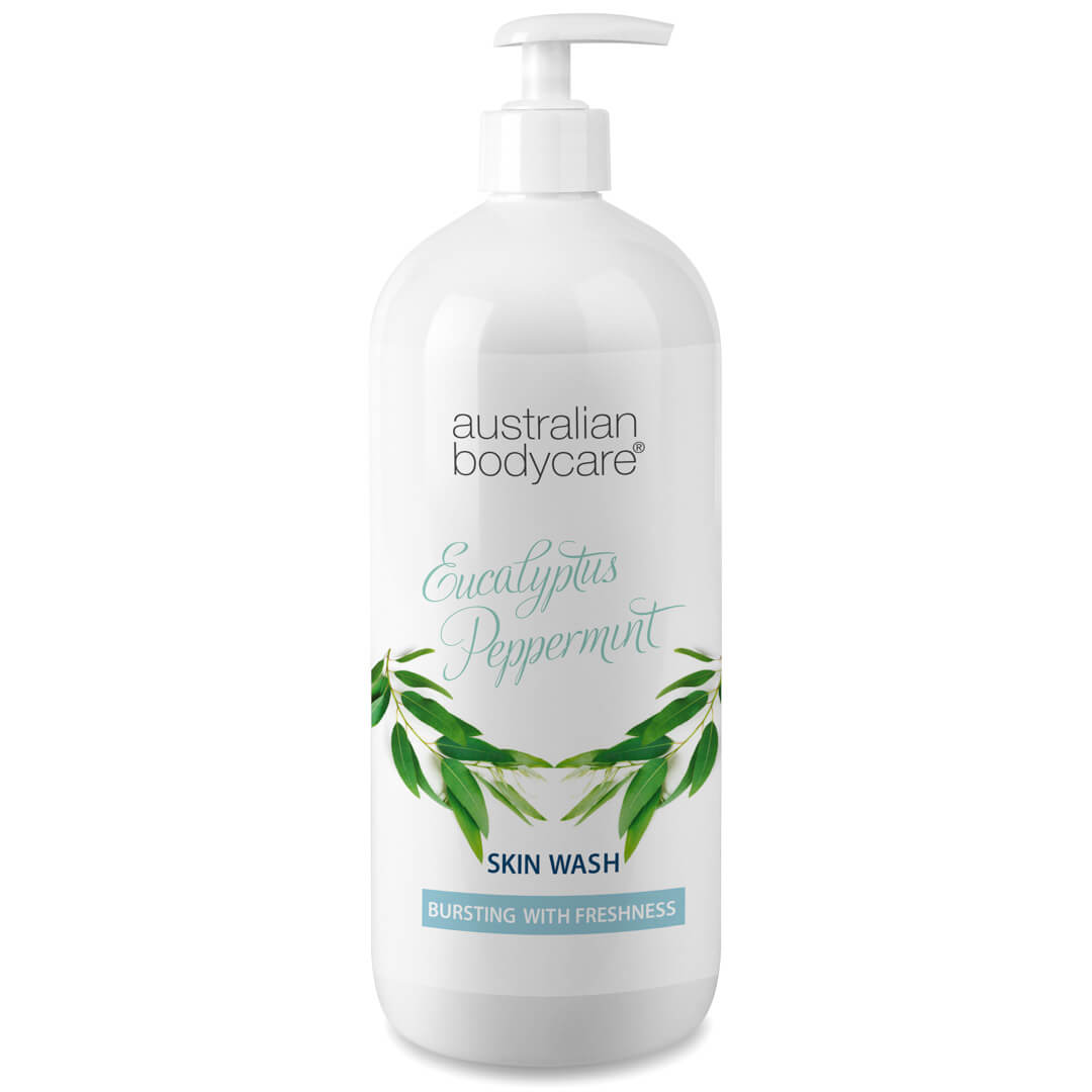 Professionelle Eucalyptus Peppermint Skin Wash - Duschgel für den professionellen Gebrauch mit natürlichem Teebaumöl und australischem Eukalyptus