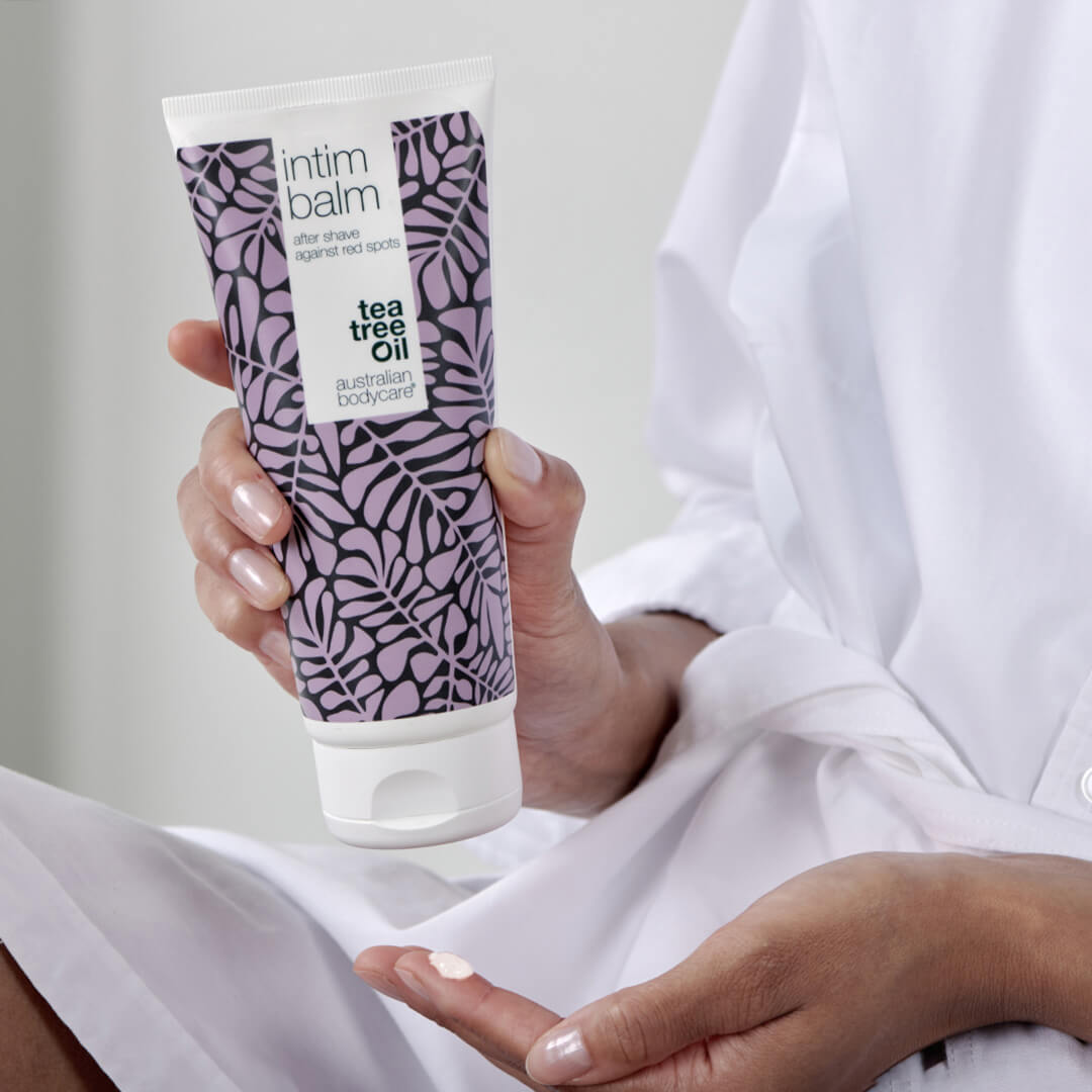 4-er Paket für Intimrasur gegen rote Pickel und eingewachsene Haare  — 4 Produkte gegen Rasierpickel und Rasurbrand im Intimbereich