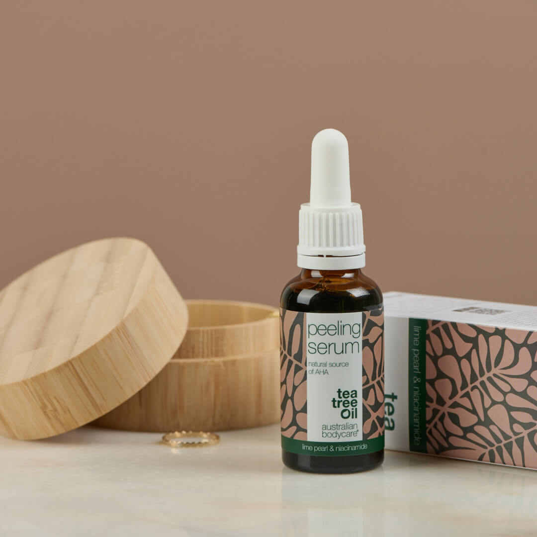 Peeling Serum für gesichtspeeling — Natürliches Peelingserum mit AHA (Fruchtsäure) & Niacinamid für eine glatte Haut