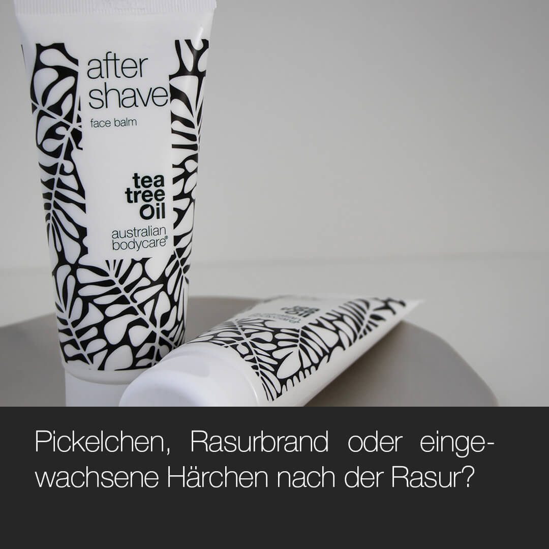 After Shave Balsam für Männer gegen Rasierpickel — After Shave Lotion gegen eingewachsene Haare, Rasurbrand & Rasierpickel