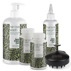 Komplettpaket gegen Haarausfall & feines Haar mit XL Produkten - 5 Produkte für die tägliche Pflege bei Haarausfall, feinem und dünnem Haar