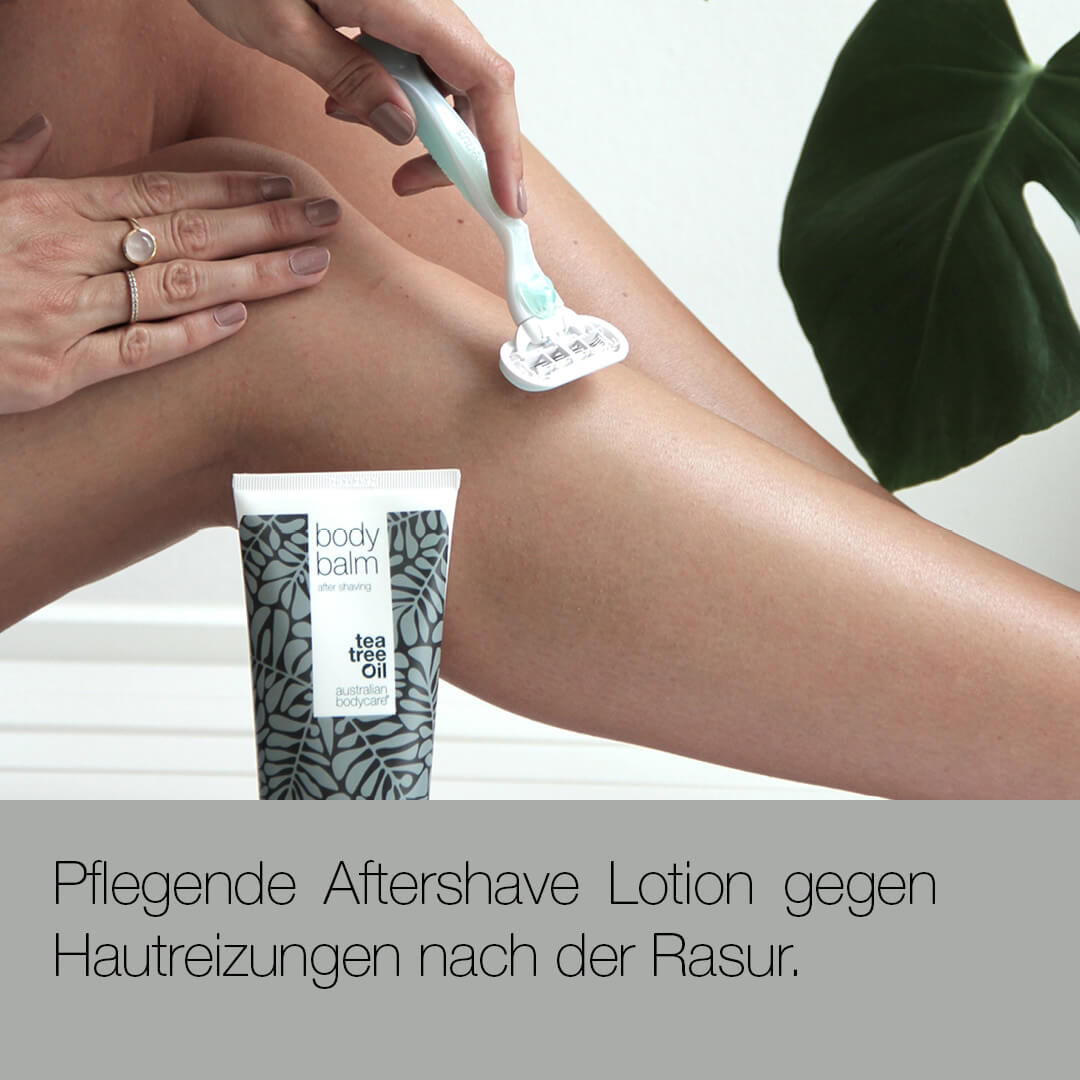 After Shave Balsam gegen Rasierpickel nach der Rasur — Pflegende Aftershave Lotion gegen Hautreizungen nach der Rasur