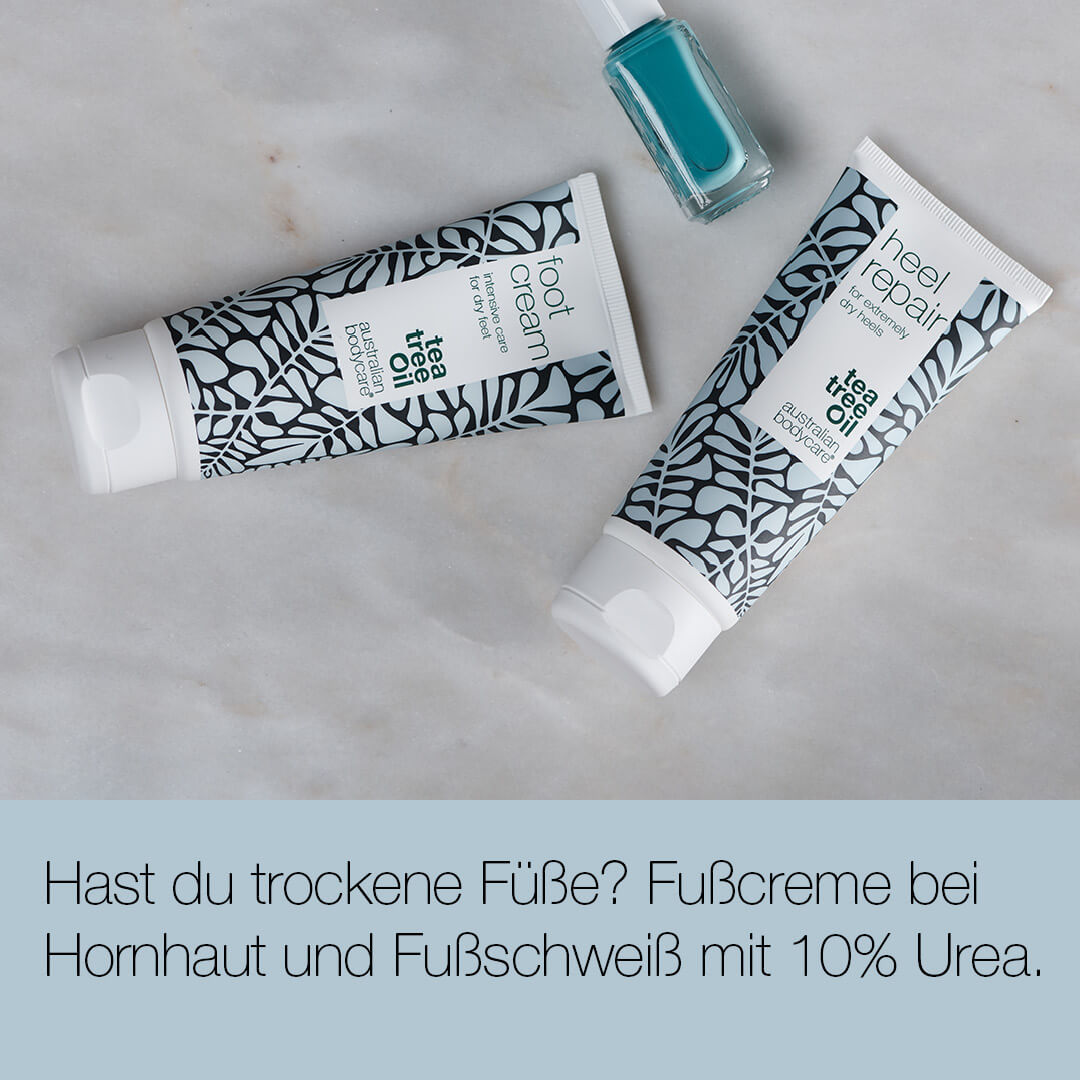 Fußcreme mit 10 % Urea für trockene füße — Fußcreme für Frauen & Männer bei Hornhaut und Fußschweiß