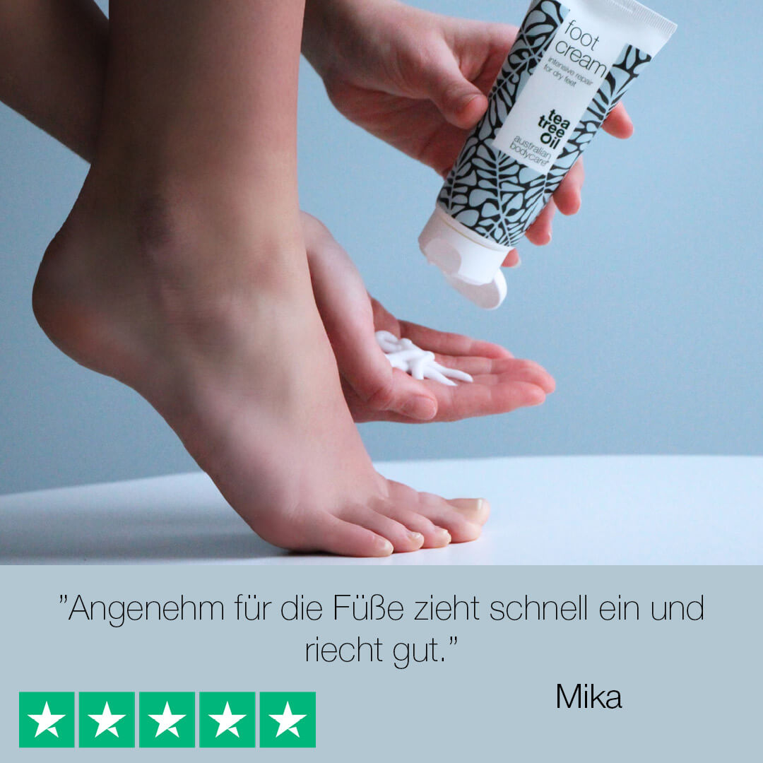 Fußcreme mit 10 % Urea für trockene füße — Fußcreme für Frauen & Männer bei Hornhaut und Fußschweiß