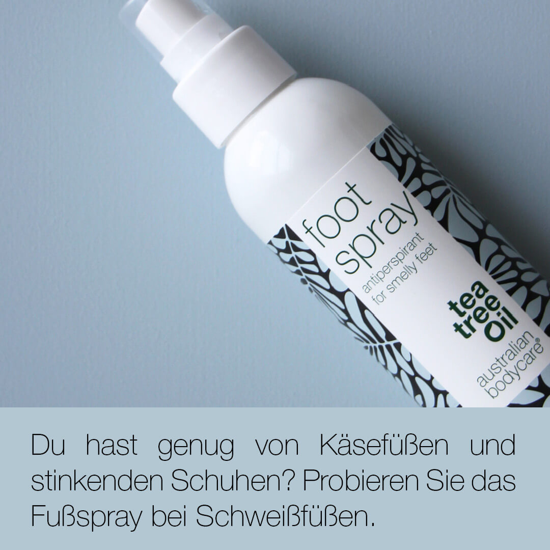 Fuß & Schuhdeo gegen Fußgeruch — Fußspray Antitranspirant bei Schweißfüßen