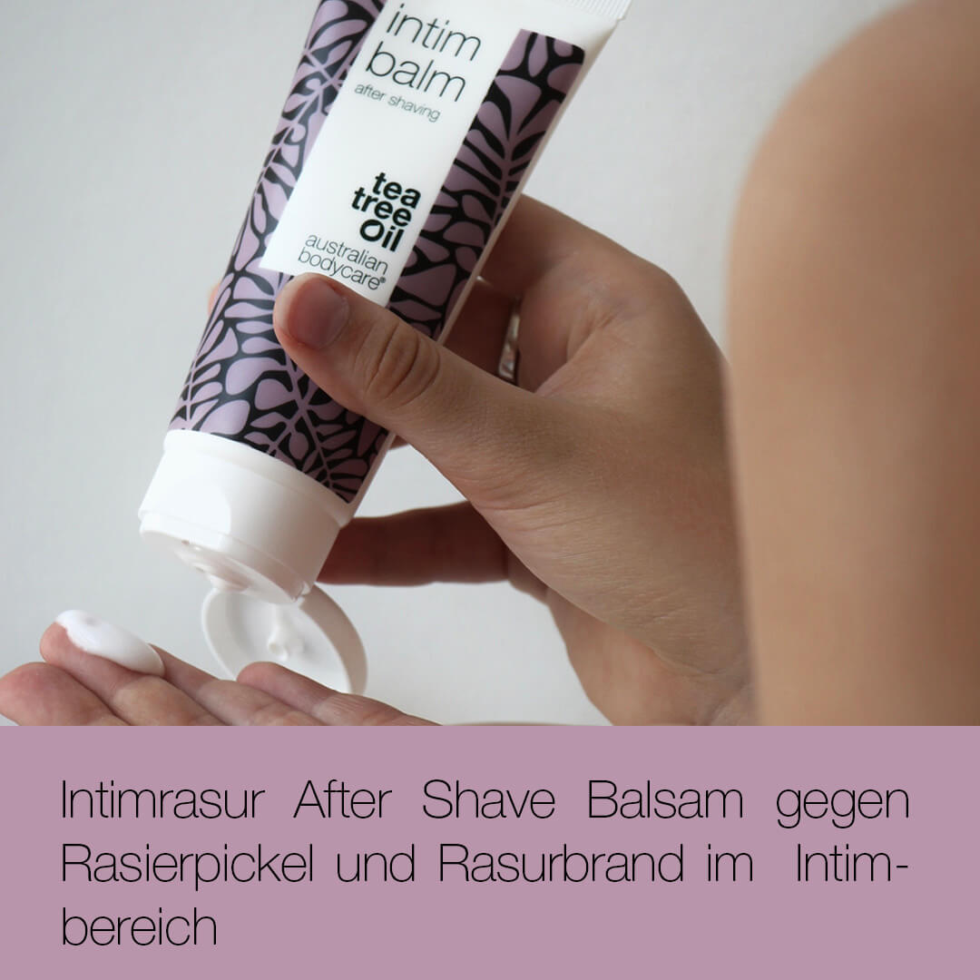 Intimrasur After Shave - After Shave Balsam für Intimbereich gegen Rasierpickel und Rasurbrand