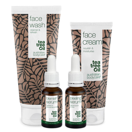 4er–Paket für unreine Haut und Pickel  - Tiefenreinigende Hautpflege für fettige Haut, Pickel und Mitesser