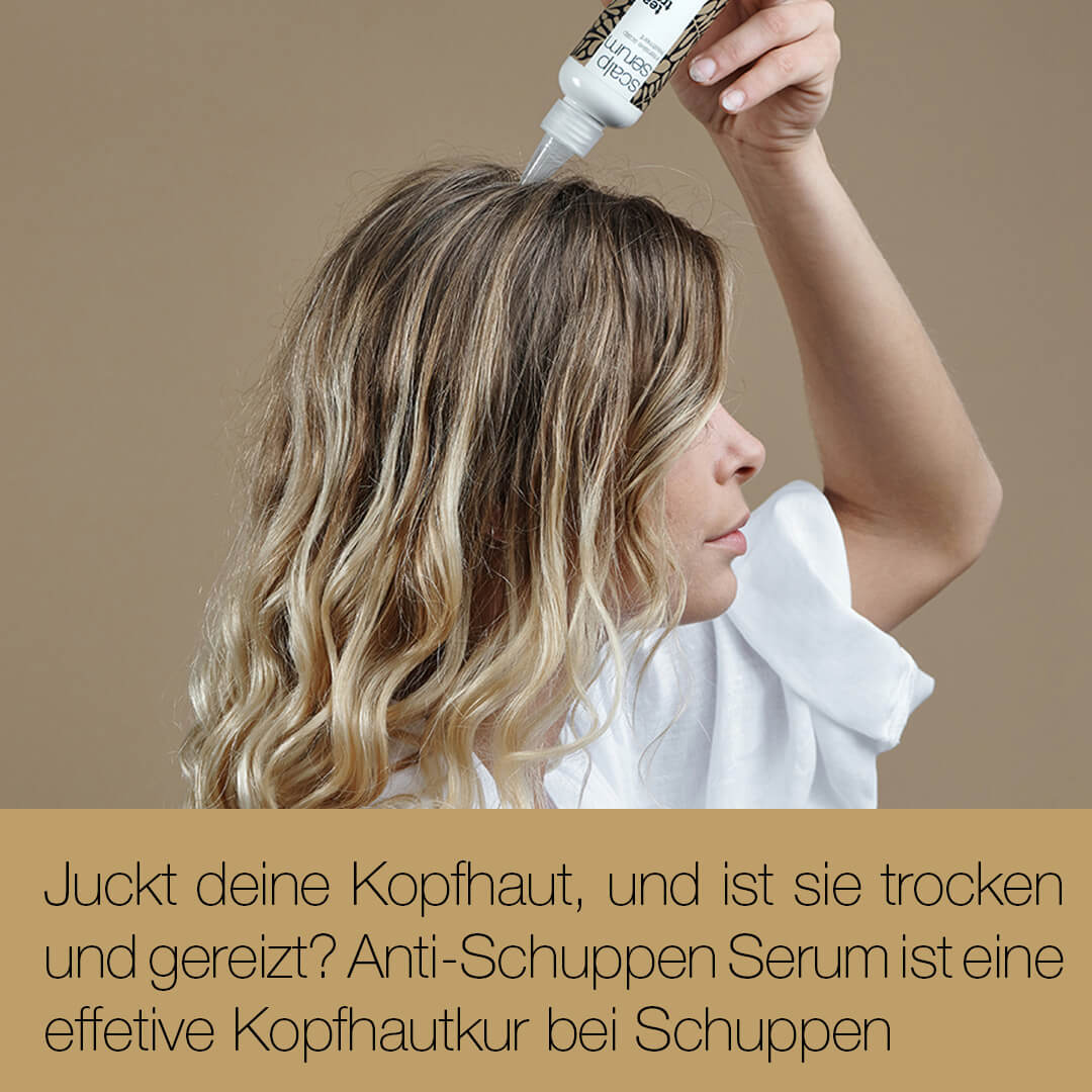 Kopfhaut-Serum mit Teebaumöl — Für trockene, juckende Kopfhaut, Schuppen und Pickel auf der Kopfhaut